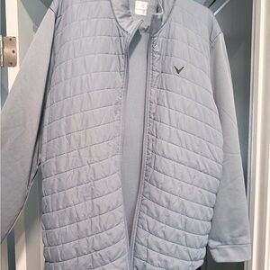 Callaway Light Gray Quilted Puffer Jacket